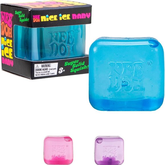 NeeDoh Nice Ice Baby - Sensory Squeeze Toy - Super Solid Squish - 1.25" Wide - C - Picture 1 of 8